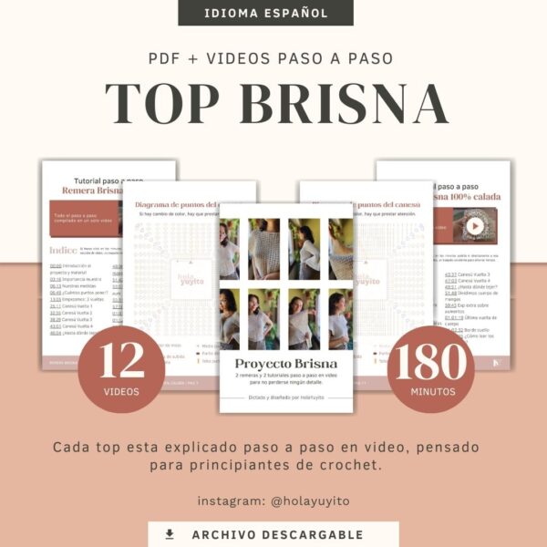 Remera Brisna 2x1 | Tutorial paso a paso + diagramas imprimibles - Imagen 3