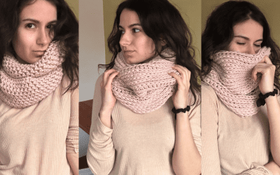 Clásico cuello infinito: también en crochet