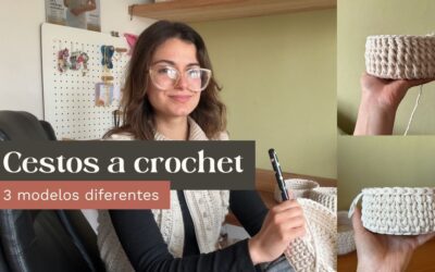 Cestos a crochet: paso a paso con video | Apto principiantes