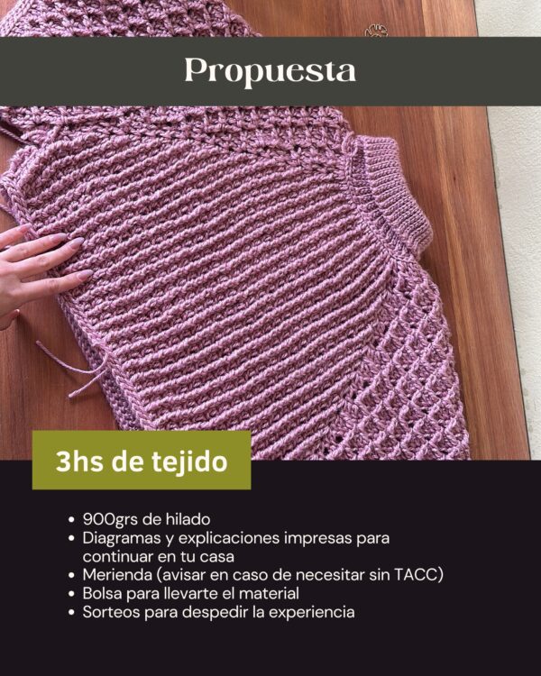 Taller Presencial | Poncho-sweater - Imagen 2